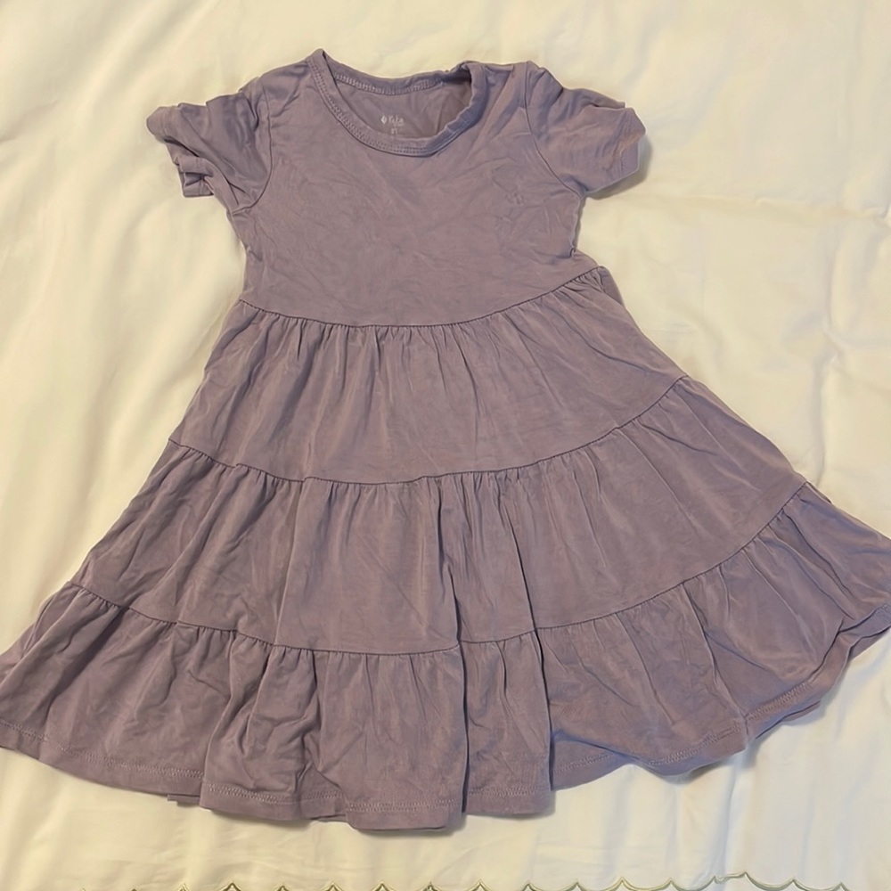 Kyte Baby tiered purple dress. 2T.
